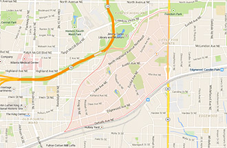 Inman Park Real Estate Map